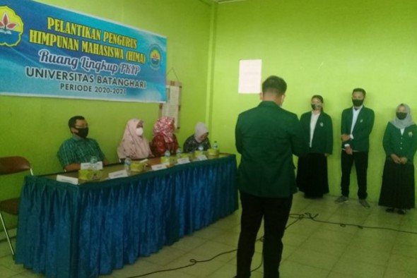 5. HIMPUNAN MAHASISWA FAKULTAS KEGURUAN DAN ILMU PENDIDIKAN UNIVERSITAS BATANGHARI (HIMA-FKIP-UNBARI) JAMBI MENGADAKAN PELANTIKAN PENGURUS MASA BAHKTI 2020-2021