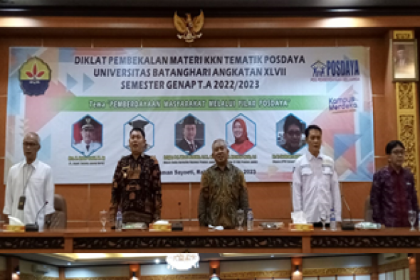 8. SAMBUTAN REKTOR UNIVERSITAS BATANGHARI (Pada Acara Pembekalan atau Diklat KKN Tematik Posdaya Angkatan XLVIII )