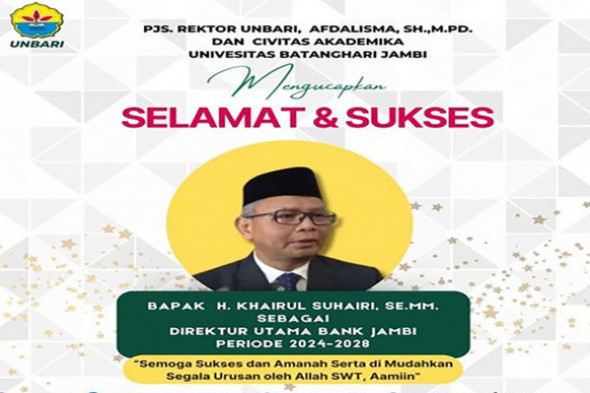 Direktur Utama Bank Jambi Periode 2024-2028