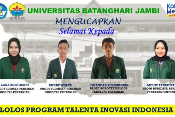Mahasiswa Pertanian Lolos dalam Program Talenta Inovasi Indonesia Tahun 2021