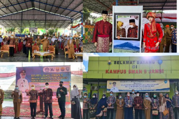 REVITALISASI SMAN 5 JAMBI, UNIVERSITAS BATANGHARI (UNBARI) JAMBI CETAK GENERASI MUDA BERJIWA ENTREPRENEUR SEJAK DINI BERSAMA PEMERINTAH PROVINSI JAMBI