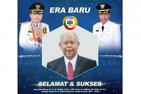 SIVITAS AKADEMIKA UNIVERSITAS BATANGHARI (UNBARI) JAMBI MENGUCAPKAN SELAMAT ATAS DILANTIKNYA GUBERNUR DAN WAKIL GUBERNUR JAMBI TERPILIH PERIODE 2021-2024